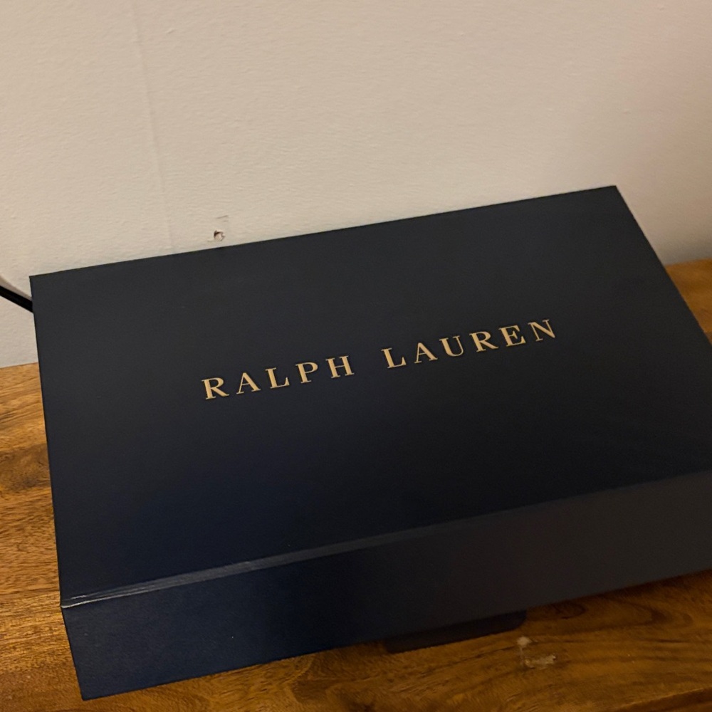 Ralph Lauren Midnight Blue Gift Box with Gold Lettering